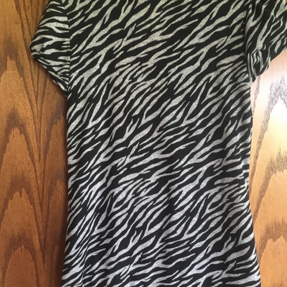 Zebra Print Button Down Jacket - image 4